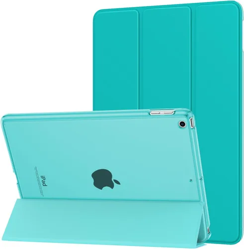 Miniatura 30 de MoKo Funda para iPad 9.7 2018/2017 de 5ª / 6ª Generación - Funda delgada y ligera con soporte para Smartphone con parte trasera translúcida