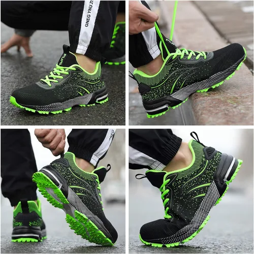 Miniatura 6 de Furuian Steel Toe Shoes for Men Women Lightweight Safety Shoes Comfortable Steel Toe Sneakers Warehouse Industry Work Shoes