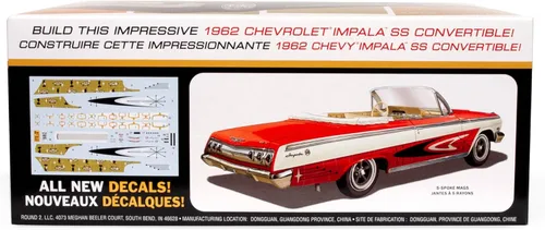 Miniatura 2 de AMT 1962 Chevy Impala Convertible 1:25 Modelo Kit