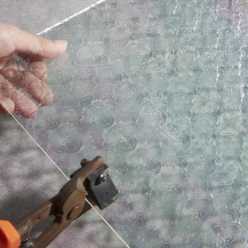 Miniatura 6 de Lanyani Hojas de vitrales transparentes de 12 x 12 pulgadas, vidrio de arte catedral para proyectos de vitrales, manualidades de mosaico, 2 hojas