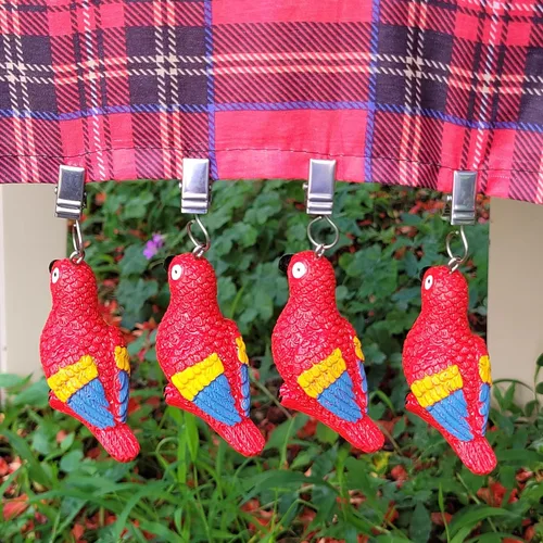 Miniatura 21 de TwoFish Home - Juego de 4 manteles de resina con diseño de flores amarillas para manteles y pesos, clips para manteles (flores de sol amarillas)
