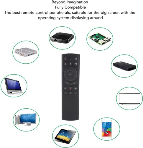 Miniatura 5 de Control remoto de repuesto para caja de TV G10S, control remoto de detección de voz de 2.4G con receptor USB, control de voz para proyector de PC