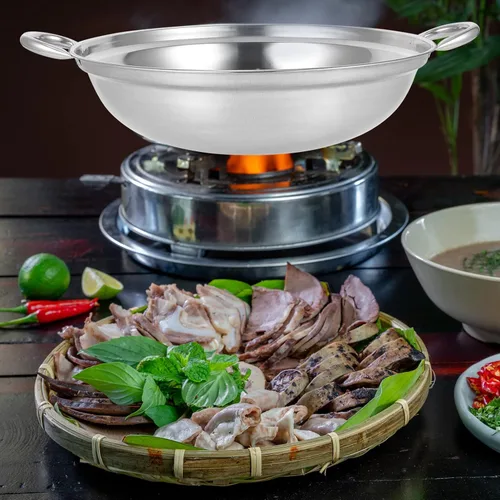 Miniatura 4 de GANAZONO Sartén Sartén 2pcs Cocina Olla Ramen Fideos Olla Antiderrames Todos los días Mariscos Seafood Dry Thicken Chef Wok Ramyun Cooker 10.2 in