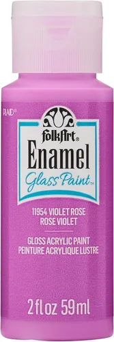 Miniatura 40 de FolkArt Pintura esmaltada para vidrio y cerámica en varios colores (2 onzas), 4013, grano de café Granos de café