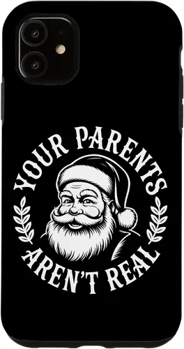 Miniatura 8 de Your Parents Aren’t Real Santa Humor Holiday Festive Cartoon Case for iPhone XR
