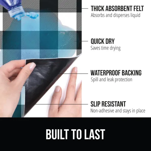 Miniatura 2 de GORILLA GRIP - Tapete original de alta calidad para colocar debajo del fregadero, no adhesivo, absorbente, duradero, resistente al agua