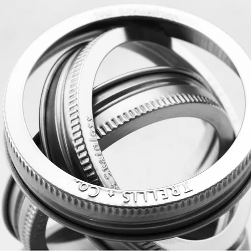 Miniatura 7 de T&Co. - Anillos de repuesto para tarros de acero inoxidable con boca ancha, Acero inoxidable