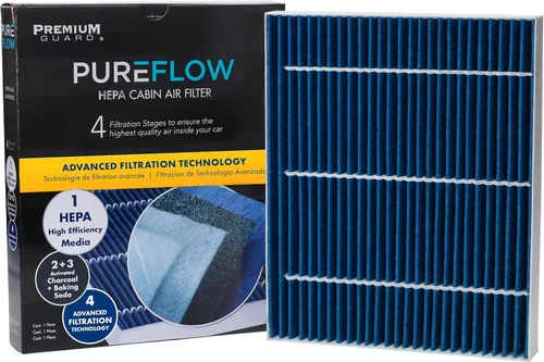 Filtro de aire de cabina PureFlow HEPA PC99605HX | Compatible con Hyundai Kona Electric 2019-2023, Ioniq 2020-2022