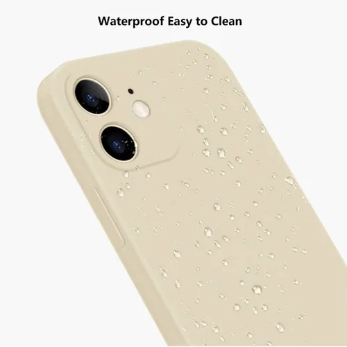 Miniatura 9 de Funda de silicona líquida compatible con iPhone 12 Mini de 5.4 pulgadas, antiarañazos y huellas dactilares, forro de microfibra a prueba de golpes
