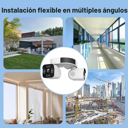 Miniatura 6 de Cámaras Dual Lens para Exteriores 2.5K/5MP Cámaras para Casa con Cable Enchufables Cámara WiFi Inalámbrica con Audio y Video, PTZ, Seguimiento