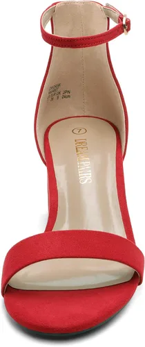 Miniatura 4 de DREAM PAIRS - Sandalias de tacón ancho y bajo para mujer