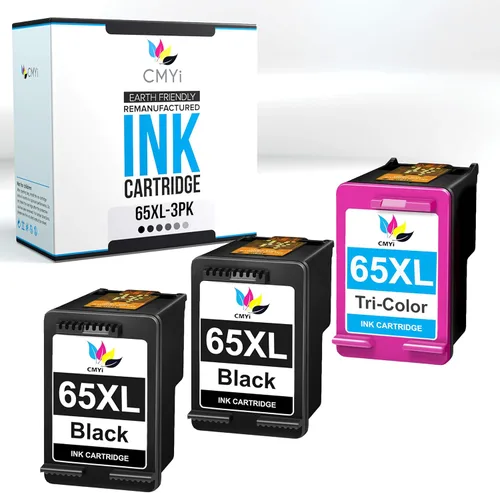 Miniatura 6 de 65XL - Cartucho de tinta de repuesto negro para HP AMP 100, 101, 105, 120, 125, 130, DeskJet 2600, 2620, 2622, 2624, 2628, 2630, 2632, 2633, 2634