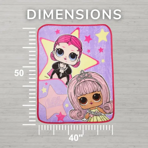 Miniatura 6 de LOL Surprise! - Ropa de cama para niños, manta de tacto de seda súper suave, 40 x 50 pulgadas, (producto oficial con licencia) por Franco