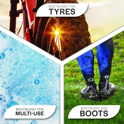 Miniatura 3 de The Boot Buddy - Limpiador de tacos de fútbol Limpiador de zapatos y cepillo para botas Limpia sin esfuerzo tacos de fútbol fangosos, botas