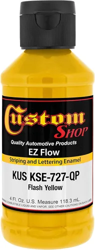 Miniatura 5 de Custom Shop KSE757-QP Triple Black - Pintura esmaltada EZ Flow a rayas y letras – 4 onzas Triple negro