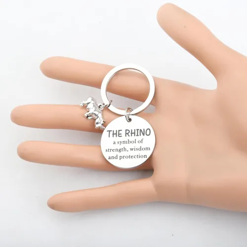 Miniatura 6 de Regalo de rinoceronte regalo para amantes del rinoceronte, regalo de rinoceronte, regalo de animal, rinoceronte, un símbolo de fuerza, sabiduría