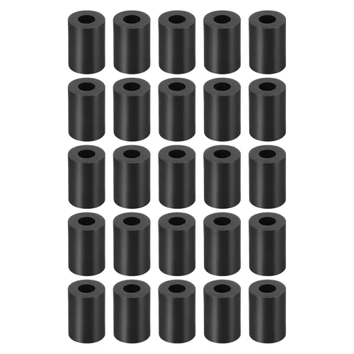 Miniatura 12 de YOKIVE 300 Pcs Black Round Spacer, Not Threaded Washers with High Insulation Effect, Keep Height Consistent, Great for M3 Screws (ABS, 3.2mmx7mmx2mm)