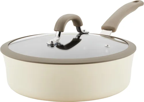 Miniatura 14 de Rachael Ray Cook + Create Sartén Antiadherente con Tapa, 3 Cuartos, Gris