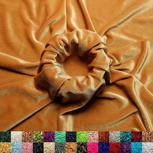 Miniatura 24 de Ice Fabrics The Yard - Tela de terciopelo elástico elástico suave de 60 pulgadas de ancho para coser ropa, disfraces, manualidades, 90% poliéster