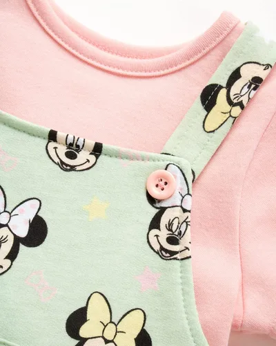 Miniatura 3 de Disney Mameluco para niñas - Conjunto de camiseta de 2 piezas Minnie Mouse, Winnie The Pooh