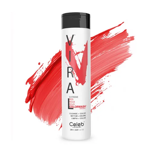 Celeb Luxury Colorwash Color Depositing Shampoo - Color Refresher, Vegan Hair Dye, Bondfix Bond Rebuilder, Viral and Gem Lites Rojo