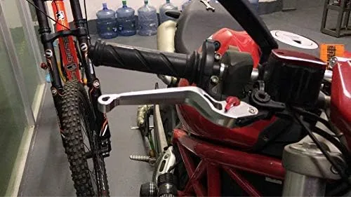 Miniatura 7 de Juego de palancas de embrague de freno ajustables cortas de aluminio CNC para motocicleta compatible con BENELLI TNT 125 135 TNT125 TNT135 2016 2017