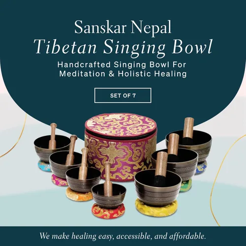 Miniatura 2 de Juego de 7 cuencos tibetanos, cuencos cantores hechos a mano para meditación y curación holística, accesorios de yoga, cuencos negros de 3 a 5
