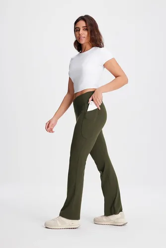 Miniatura 13 de Yogipace - Pantalones de yoga con bolsillos laterales para mujer, de 25/27/29/31/33/35/37 pulgadas, para descansar y para entrenamiento