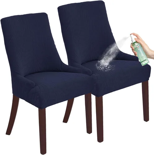 Miniatura 15 de Wingback - Funda impermeable para silla, funda de jacquard elástica (beige, 1 unidad) Instant room refresh with easy cleanup, dependable mess