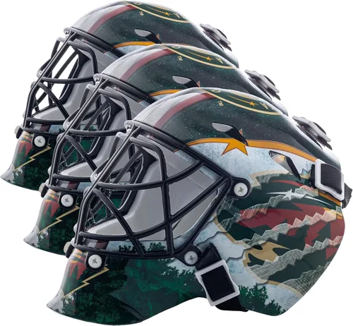 Miniatura 33 de Franklin Sports mini máscara para portero con logo de la NHL
