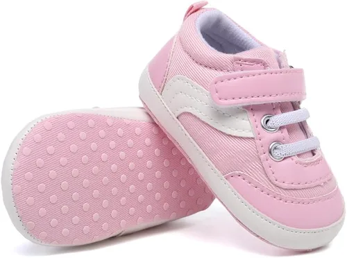 Miniatura 3 de Tenis de lona para bebés niños y niñas, suela suave, antideslizantes, ligeros, para recién nacidos, para primeros pasos, para cuna de 0 a 18 meses