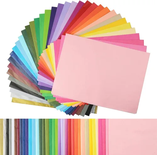 Superise - 360 hojas 36 colores de papel de seda a granel, regalo de papel de seda decorativo, arte arco iris, papel de seda, 12 x 8.4 pulgadas para