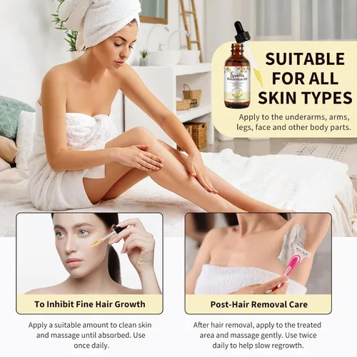 Miniatura 6 de Aceite Cyperus Rotundus, aceite natural de Cyperus Rotundus para depilación, reduce el crecimiento del vello corporal, hidratante y calmante