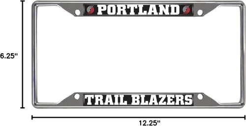 Miniatura 6 de FANMATS Marco de matrícula de metal cromado NBA
