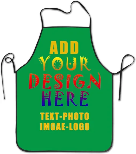 Miniatura 10 de Delantal personalizado personalizado para mujeres y hombres, delantales de cocina para cocinero, nombre personalizado, texto, logotipo, imagen