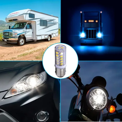 Miniatura 6 de HQRP BAY15d Bombilla LED de repuesto para bombilla Ancor Marine 529340 529341 521158 521162 521166 529344 base de índice de contacto doble, 33LED