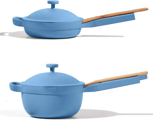 Miniatura 9 de Our Place Mini Cookware Duo Juego de utensilios de cocina de cerámica de 6 piezas con mini sartén Always y mini olla perfecta Inducción y horno