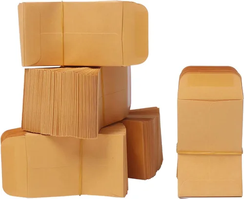 Miniatura 9 de Xxcxpark 500 sobres para monedas #1, sobres de papel kraft marrón de 2-1/4 x 3-1/2 pulgadas, sobres clásicos de papel kraft para piezas pequeñas