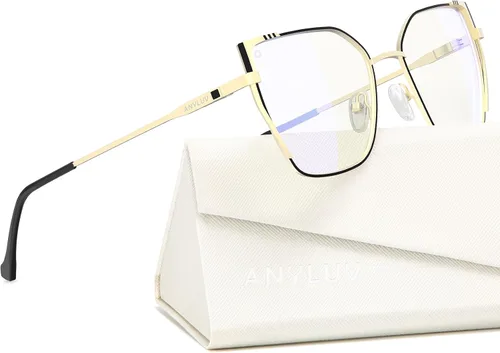 Miniatura 49 de ANYLUV Gafas de luz azul para mujeres y hombres, lentes de bloqueo de luz azul para mujer, anteojos de computadora antifatiga ocular