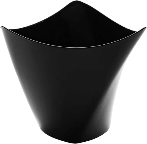 Miniatura 2 de Restaurantware Vasos pequeños de 4 onzas para servir 100 tiradores triangulares de postre – Desechables Crescendo Design Mini tazas de postre