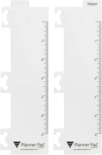 Miniatura 5 de Planner Pad Paquete combinado de buscador de páginas encuadernado en espiral, vinilo transparente, 2 x 10 pulgadas, se adapta solo al organizador