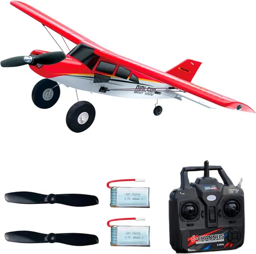 Miniatura 8 de FLYCOLOR Helicóptero RC C138 2.4G 6CH 6-Axis Gyro Altitude Hold 1/33 Avión de control remoto listo para volar RTF (azul-blanco)