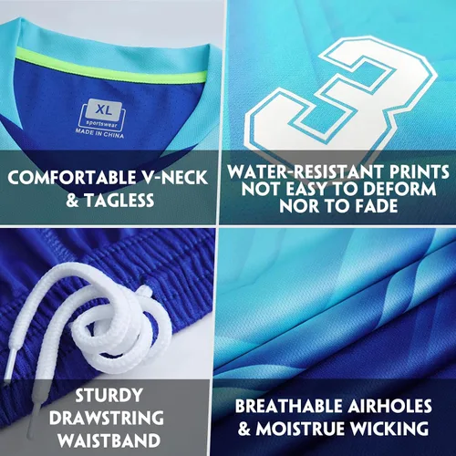 Miniatura 2 de LAIFU Camiseta de fútbol personalizada para adultos y niños, camiseta de fútbol personalizada con logotipo de número de nombre