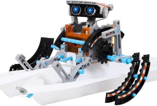 Miniatura 10 de Lucky Doug Kits de energía solar, juguetes para niños de 8 a 13 años, kit de robot STEM, regalos para niños de 8, 9, 10, 11, 12, 13 años, juego gris