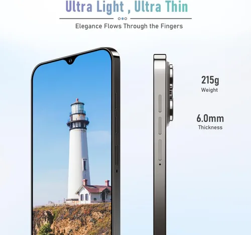 Miniatura 5 de Teléfono celular desbloqueado A14 Pro Max Smartphone 6GB+256GB Teléfono Android 13MP+50MP Cámara 6.8 pulgadas Pantalla HD Teléfono móvil 5G Dual SIM