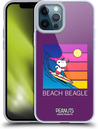 Miniatura 40 de Head Case Designs Peanuts Tropical Surf Snoopy Aloha Disco Gel Funda con licencia oficial [protección de grado militar] compatible con Apple iPhone