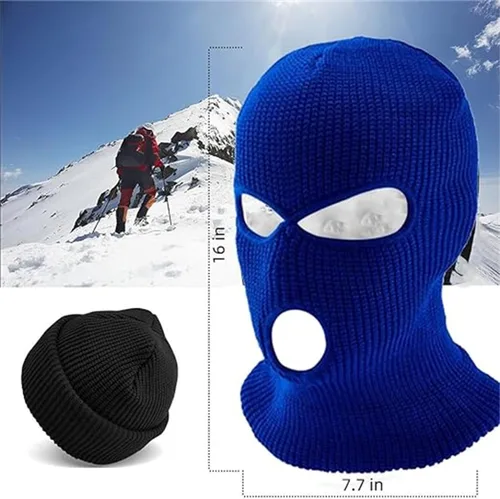 Miniatura 3 de Máscaras de esquí azules para todos los fanáticos de los leones, We're Villains Honolulu - Máscara de esquí azul de 3 agujeros para hombres y mujeres