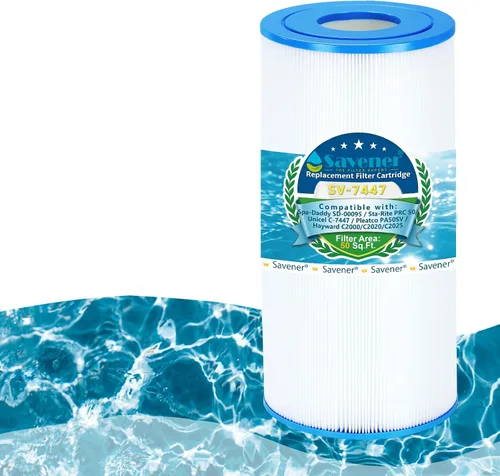 Savener® C-7447 Cartucho de Filtro de Piscina, Reemplaza PA50SV, Unicel C-7447, Filbur FC-1235, Hayward Super Star Clear C2000, SwimClear C2020,