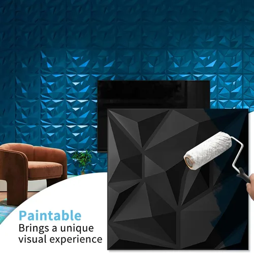 Miniatura 3 de Art3d Paquete de 20 Paneles Decorativos de Pared 3D para Decoración de Pared Interior de Sala de Estar, 11.8"x11.8" Paneles de Arte de Pared de PVC