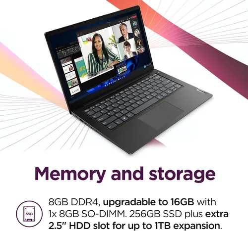 Miniatura 8 de Lenovo 14 G4 - Laptop para negocios - Intel Core i7-13620H - Pantalla FHD de 14" - 8 GB de RAM (actualizable a 16 GB) - Almacenamiento de 256 GB